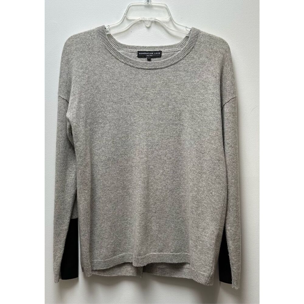 Generation Love New York 100% cashmere women’s gray sweater size S #44-1725